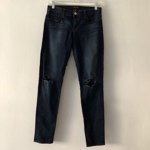 J brand distressed knee jeans